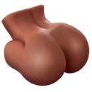 Masturbator Fuck My Silly Bubble Butt – realistyczne pośladki z podwójnym otworem (pochwowym i analnym), TPR, wysokość 30,5 cm - 3