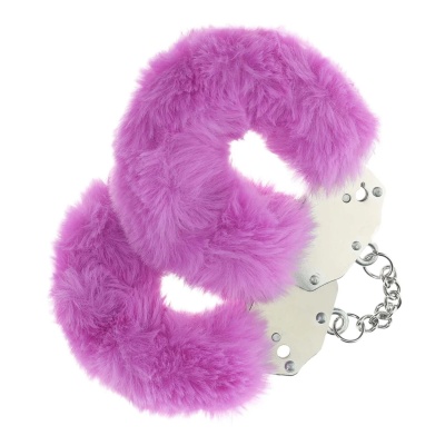 Heavy-duty Fluffy Handcuffs - Purple - 1
