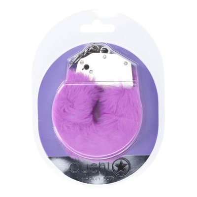 Heavy-duty Fluffy Handcuffs - Purple - 1 2