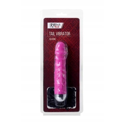 xBlack & Red, Vibrator, 6 vibration modes, silicone, pink, 16 cm, O 3.5 cm - 1