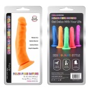Realistyczne dildo Steven.R-Orange z silikonu, z przyssawką, o długości 22,5 cm - 1
