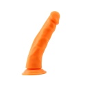 Realistyczne dildo Steven.R-Orange z silikonu, z przyssawką, o długości 22,5 cm - 2