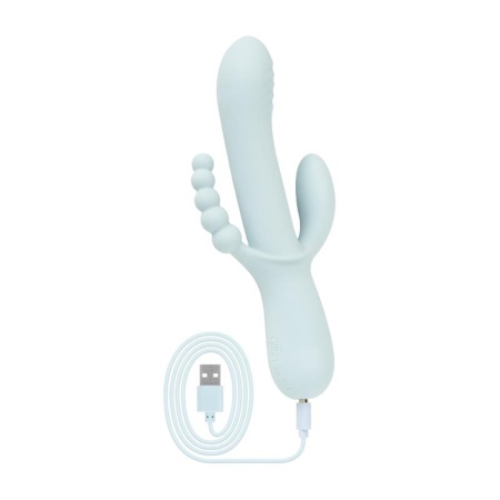 Good Vibes Only - Sage - Triple Stimulation Vibe - Blue - 3