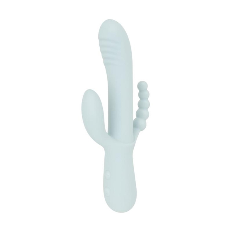 Good Vibes Only - Sage - Triple Stimulation Vibe - Blue - 8