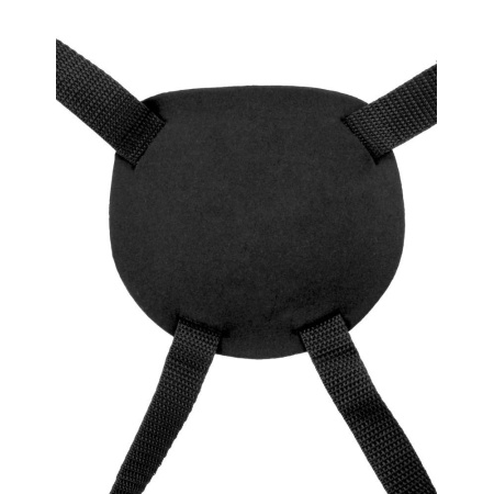 Uprząż strap-on Beginner's Harness Black – regulowana w talii do 112 cm i na udach do 102 cm, 3 pierścienie 3/4/5 cm - 9