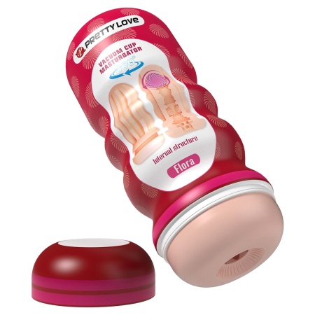 Masturbator próżniowy Flora z obrotową kulką 18 cm - 2