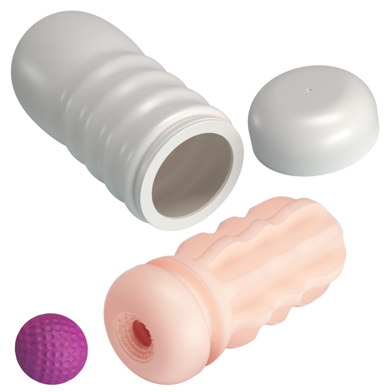 Masturbator próżniowy Flora z obrotową kulką 18 cm - 5
