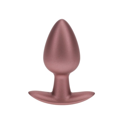 Smooth Silicone Anal Plug - Medium - 3.1 / 7,9 cm - Rose Gold - 1