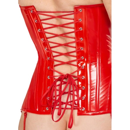 Vinyl Corset red L - 7