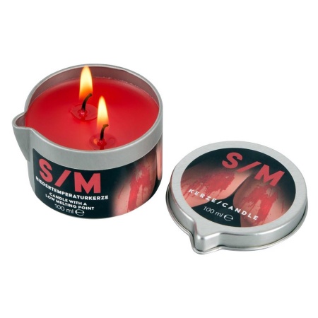 S/M Candle in a Tin red 100 g - 3