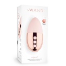 Point Rose Gold - konturowany wibrator lay-on z silikonu i stali nierdzewnej, 9,6 cm - 1