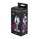 Enlarged Anal Plug Diamond Purple Sparkle XL - 1