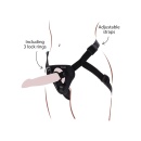Uprząż strap-on Get Real z regulowanymi paskami i pierścieniami o średnicy 3,5–5 cm - 1