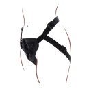 Uprząż strap-on Get Real z regulowanymi paskami i pierścieniami o średnicy 3,5–5 cm - 5