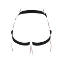 Uprząż strap-on Get Real z regulowanymi paskami i pierścieniami o średnicy 3,5–5 cm - 7