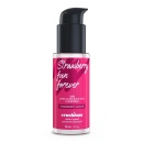 Zestaw Me Lo Como: Kajdanki na rzepy, opaska satynowa i lubrykant truskawkowy 50 ml - 2