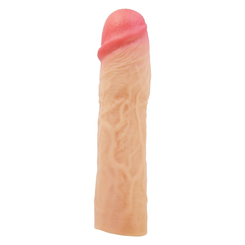 Nakładka na penisa Derek - przedłużenie 7,6 cm, długość całkowita 21,5 cm - 5