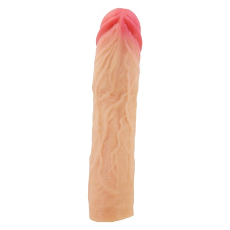 Nakładka na penisa Derek - przedłużenie 7,6 cm, długość całkowita 21,5 cm - 8