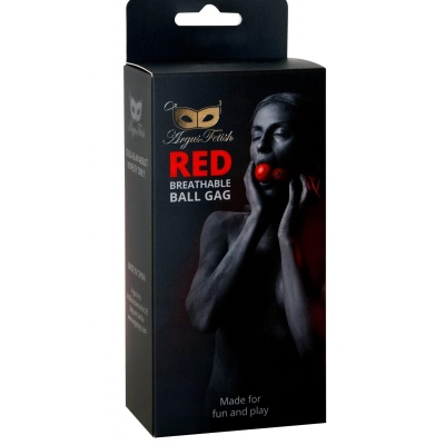 Red Breathable Ball Gag - 1