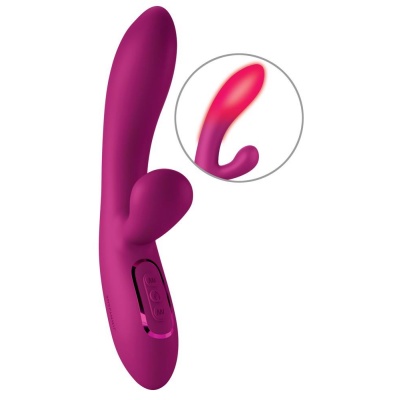 JimmyJane Solis Rabbit – stymulator typu króliczek z 3 silnikami, funkcją podgrzewania i długością całkowitą 22 cm - 1 2