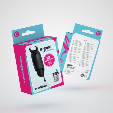 Wibrator punktowy O-Pet Devil 10 trybów wibracji 9,2 cm czarny - 9