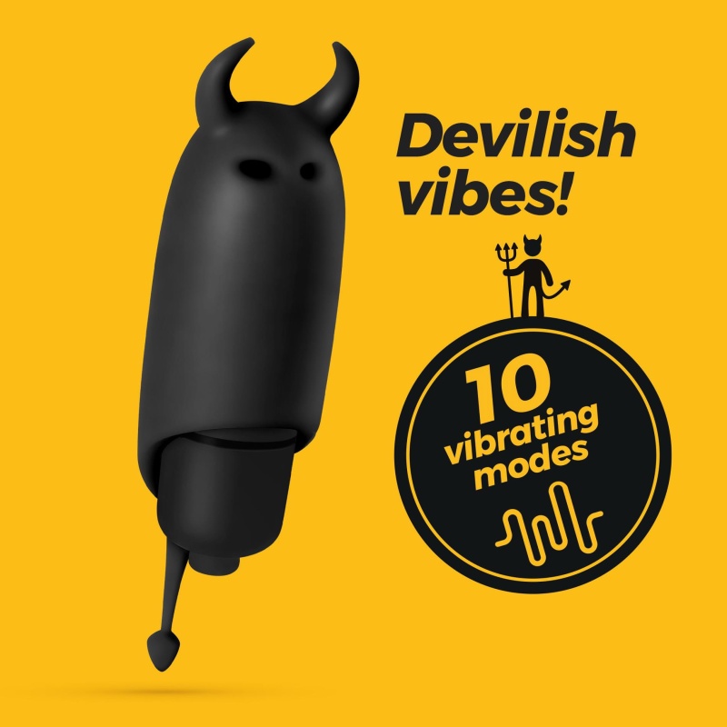 Wibrator punktowy O-Pet Devil 10 trybów wibracji 9,2 cm czarny - 11