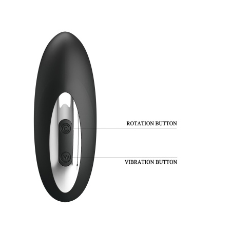 Masażer prostaty Mr. Play Powerful - rotacyjny, z wibracjami, 15,9 cm - 5