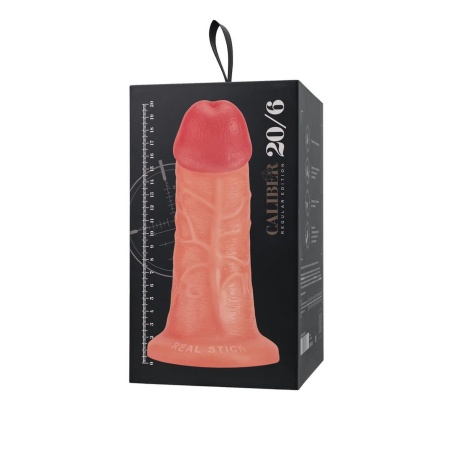 Dildo RealStick CALIBER 20/6 z przyssawką, długość 20 cm, średnica 6 cm - 10