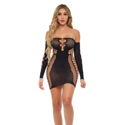 DIAMOND DRIPPIN DRESS BLACK - 1