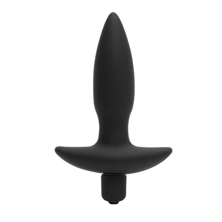 Wibrujący Anal Plug Black z Silikonu - 10 Trybów Wibracji, Długość 9 cm, Szerokość 2,2 cm - 1