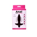 Wibrujący Anal Plug Black z Silikonu - 10 Trybów Wibracji, Długość 9 cm, Szerokość 2,2 cm - 2