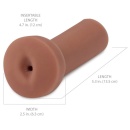Masturbator analny Freshman Brown – realistyczna struktura TPR, długość całkowita 13,5 cm, głębokość wkładania 12 cm, średnica z - 5