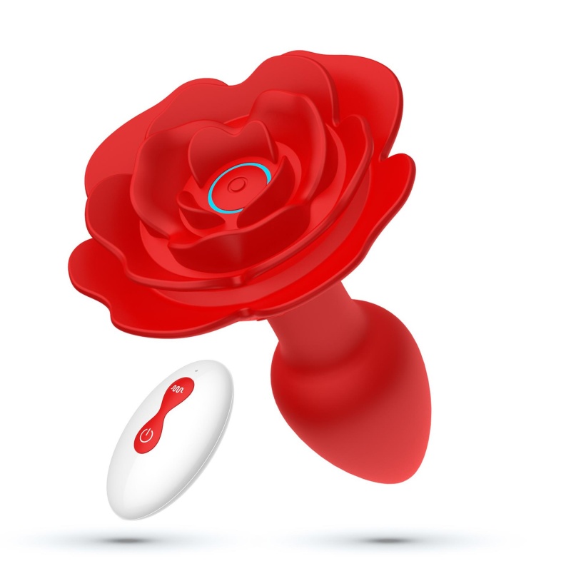 Analny plug obrotowy Giulietta 7,7 cm czerwony - 1