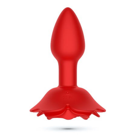 Analny plug obrotowy Giulietta 7,7 cm czerwony - 3
