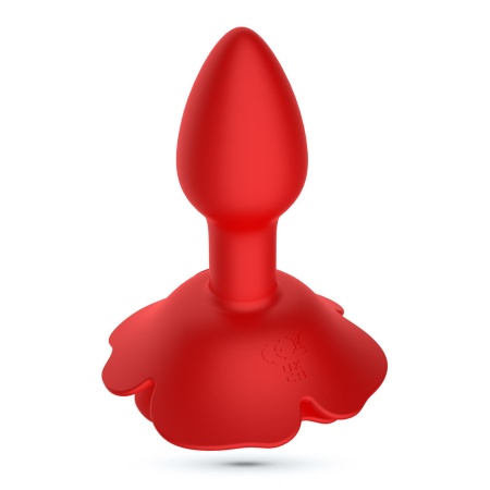Analny plug obrotowy Giulietta 7,7 cm czerwony - 4