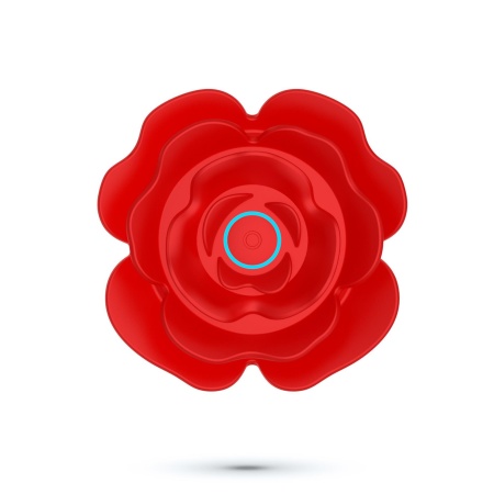 Analny plug obrotowy Giulietta 7,7 cm czerwony - 5