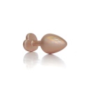 Plug-Jewellery Pearl Gold Heart PLUG- Clear M - 3
