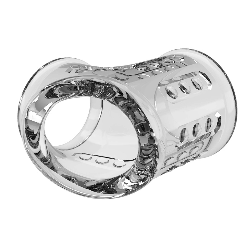 Nakładka na penisa Short - teksturowana, wodoodporna, ok. 15 cm - 6