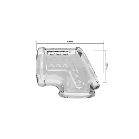 Nakładka na penisa Short - teksturowana, wodoodporna, ok. 15 cm - 7