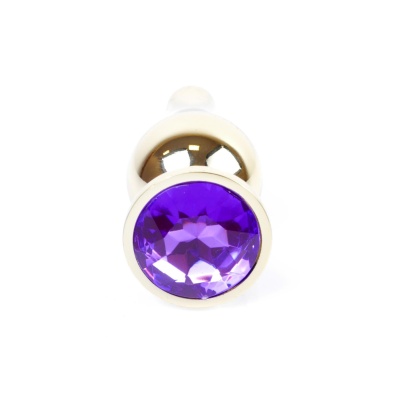 MyLove Toys - Jewellery Gold BUTT PLUG- Purple - 1
