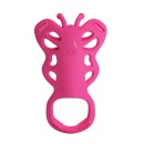 Wibrator motylkowy Aethon z paskami - 15,5 x 7,6 cm - 3