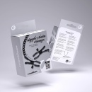 Crushious Regulowane klipsy na sutki z łańcuszkiem – czarne - 6