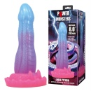 Dildo silikonowe Void Python 20,5 cm z falistą teksturą i przyssawką - 1