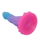 Dildo silikonowe Void Python 20,5 cm z falistą teksturą i przyssawką - 6