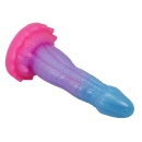 Dildo silikonowe Void Python 20,5 cm z falistą teksturą i przyssawką - 7