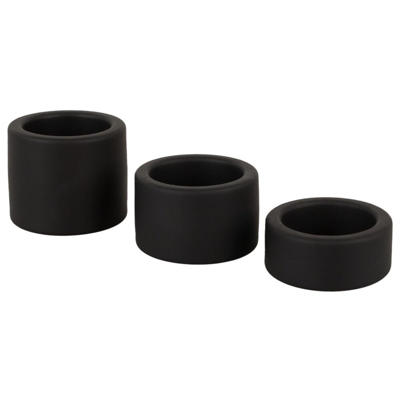 Zestaw pierścieni na jądra ErectoBallStretchSet z płynnego silikonu, 3 szerokości 2, 3 i 4 cm - 2