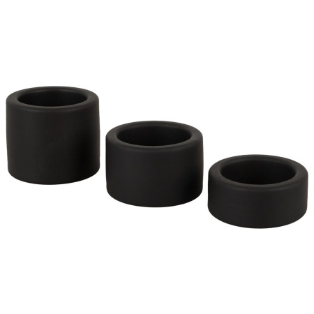 Zestaw pierścieni na jądra ErectoBallStretchSet z płynnego silikonu, 3 szerokości 2, 3 i 4 cm - 2