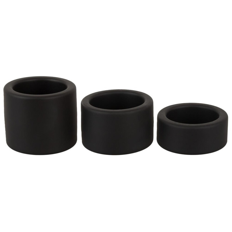 Zestaw pierścieni na jądra ErectoBallStretchSet z płynnego silikonu, 3 szerokości 2, 3 i 4 cm - 3