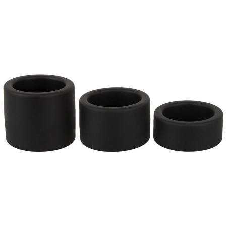 Zestaw pierścieni na jądra ErectoBallStretchSet z płynnego silikonu, 3 szerokości 2, 3 i 4 cm - 3