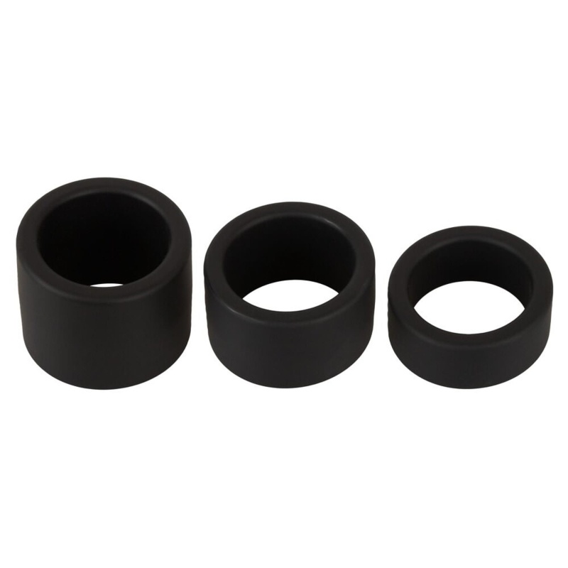 Zestaw pierścieni na jądra ErectoBallStretchSet z płynnego silikonu, 3 szerokości 2, 3 i 4 cm - 4